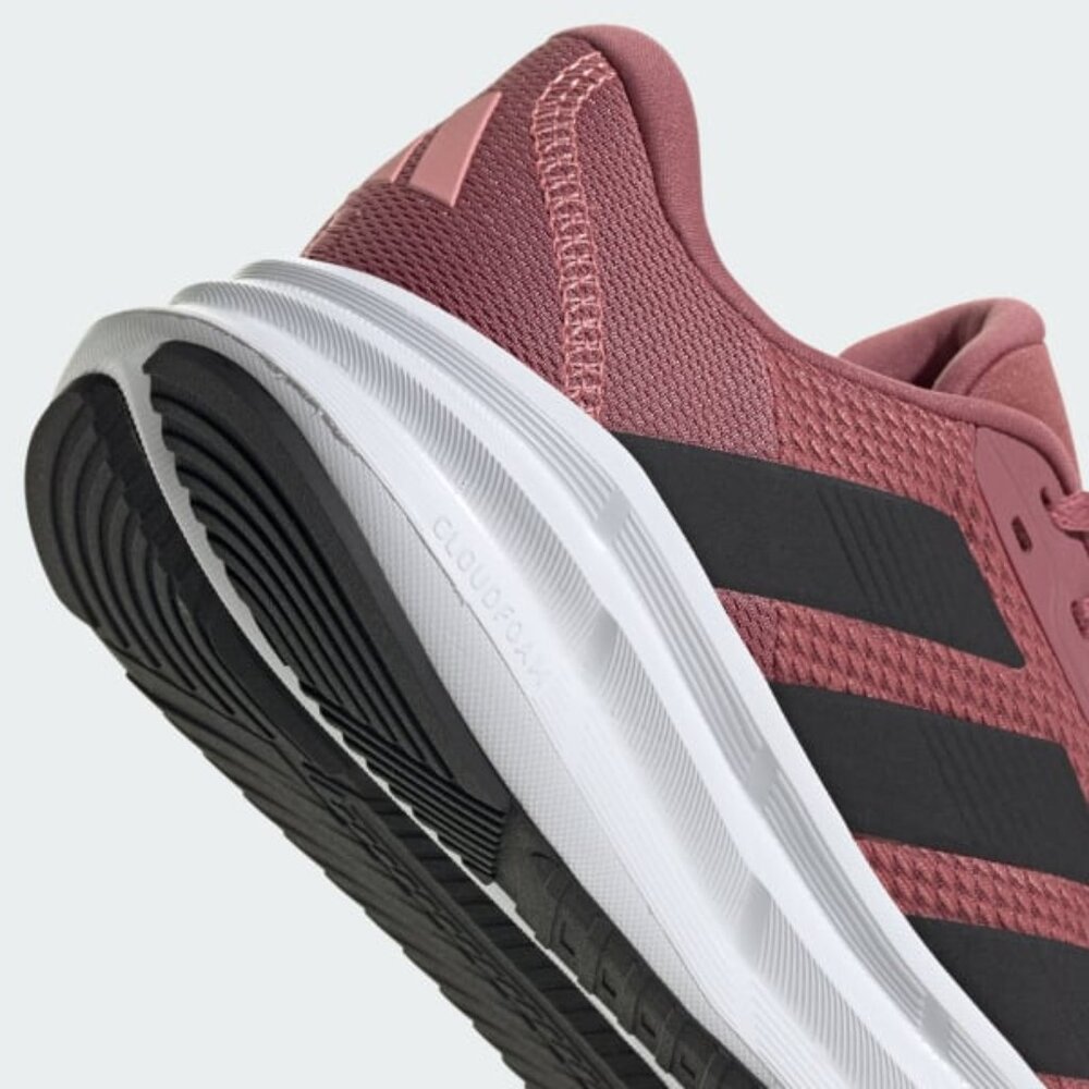 adidas Women’s Pink Running Sneakers with Black Stripes - Picture 2 of 12